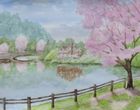 課題13　桜と池